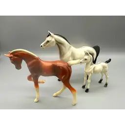 Hartland Plastics Horses Family Set Of 3 Hand Painted Collectibles Vintage