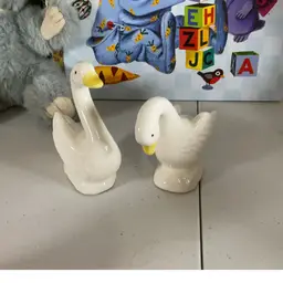 Pair Of Vintage Geese Figurines