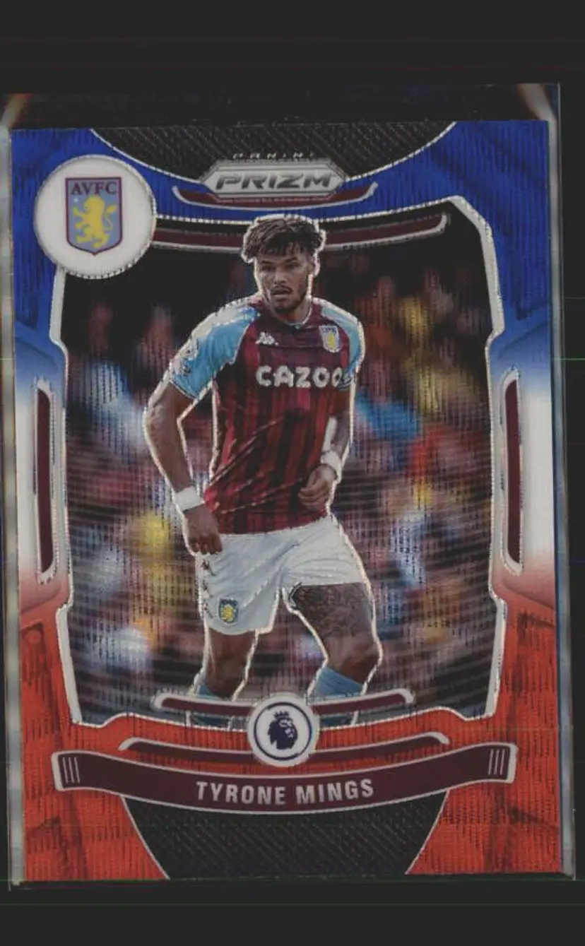 2021-22 Prizm EPL #123 Ezri Konsa Prizms Red White and Blue - ( 138 ) - Aston Villa