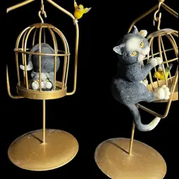 Siamese Cat Figurine Pair Roman "Cat-tastrophies"