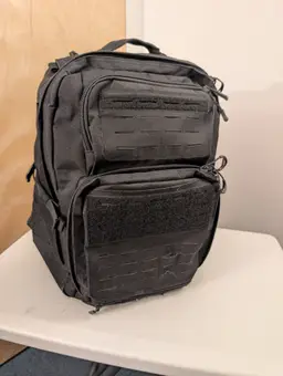 LAPG Atlas 24 52L Tactical Backpack, Black, Used/Fair Condition