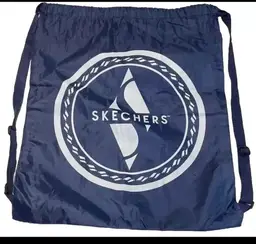 Skechers Draw String Bag Blue 20”x17” New No Tags