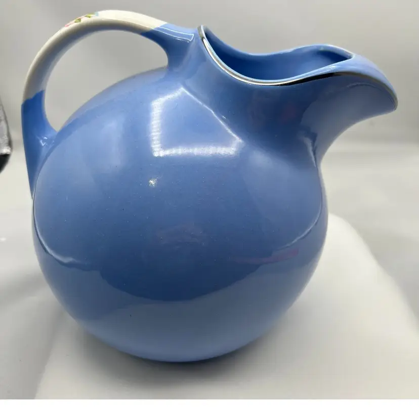 Vintage Hall Pottery Tilted Ball Pitcher Made In The USA