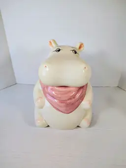 Vintage Hippo Cookie Jar