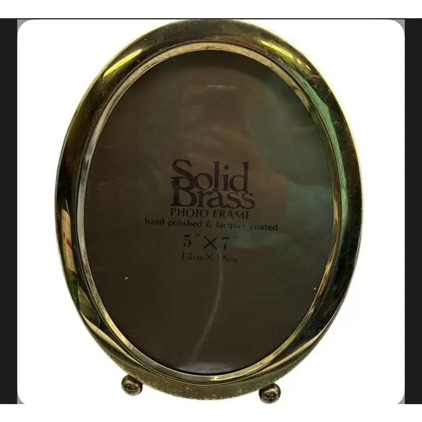 Vintage Solid Brass 5x7 picture frame