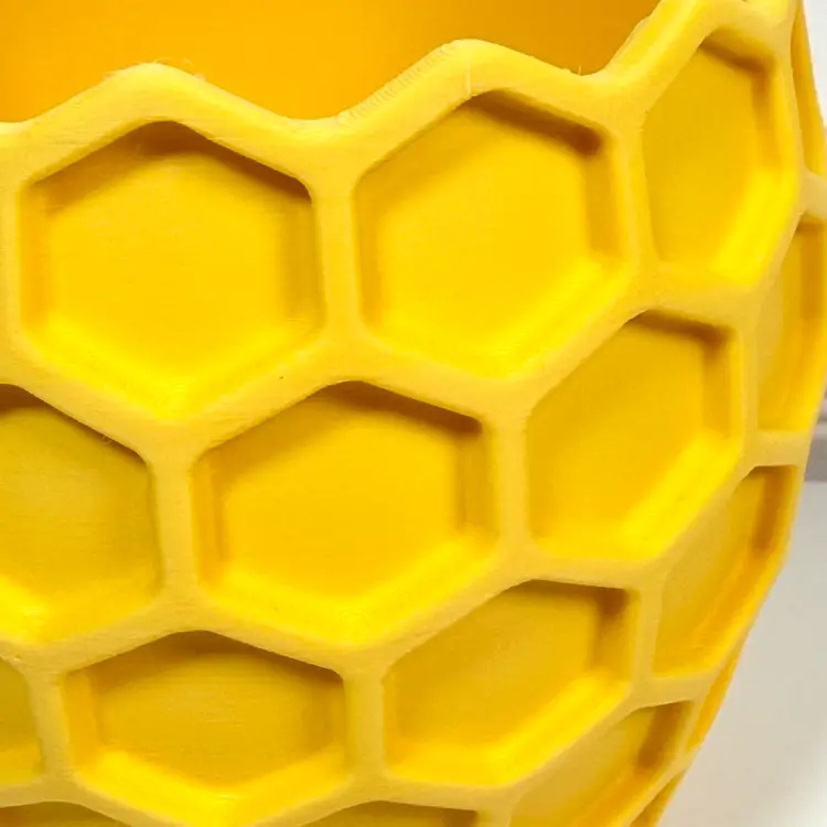 Beehavia Cachepot, Indoor Tabletop Cache Pot, Planter Pot, No Drainage Holes, Honeycomb Planter