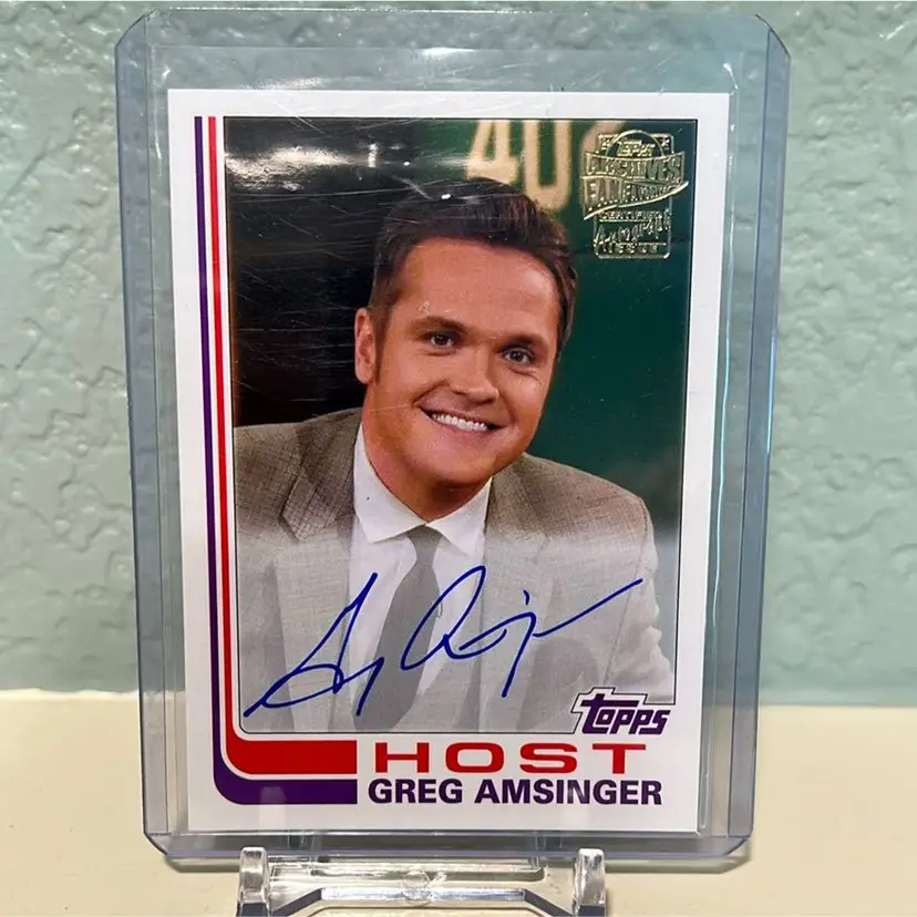 Greg Amsinger Topps Archives Fan Favorites Auto