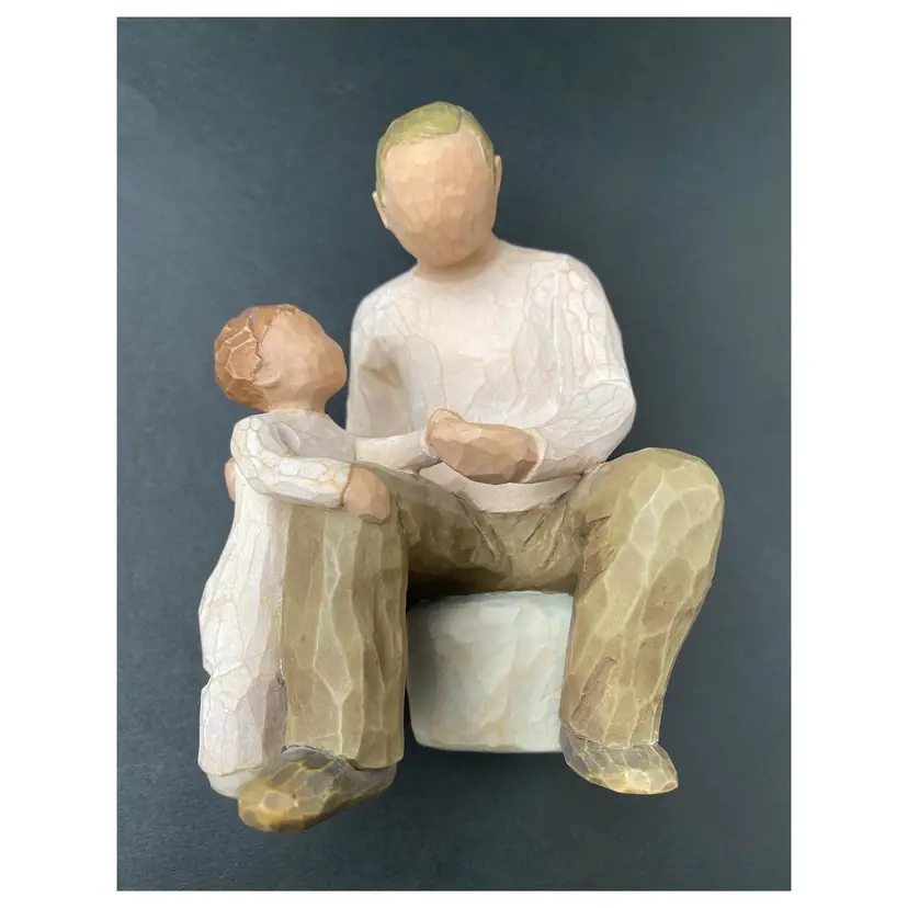 Willow Tree "Grandfather & Grandchild" Figurine by Susan Lordi 2000 Demdaco