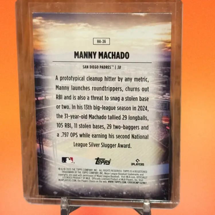 Manny Machado 2025 Topps Series 2 Home Field Advantage San Diego Padres