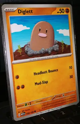 Diglett 050/165 - 151 - Common - Pokemon Card TCG - LP