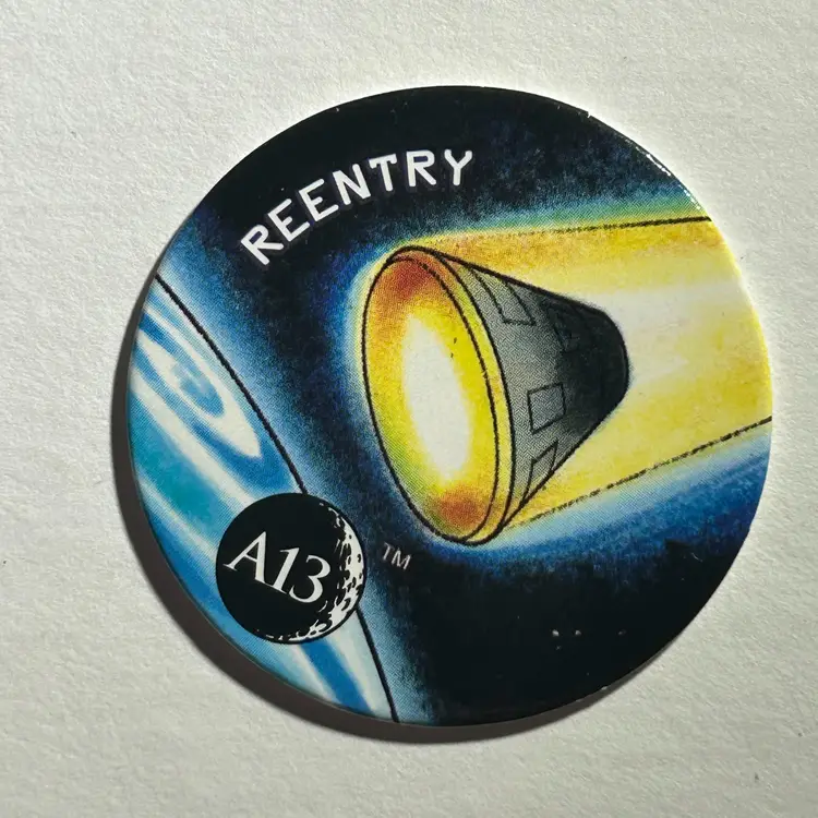 POGs Apollo 13 Pog #17 Reentry A13 NASA Hardee's Food Service 1995 -  54