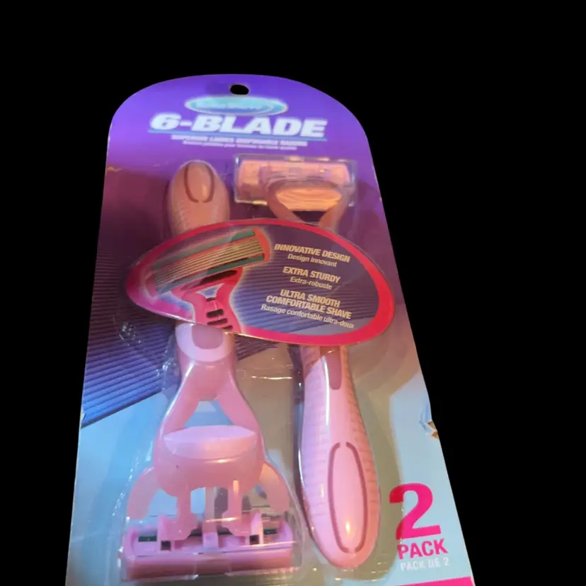 Reliashave6 Played Superior Ladies Disposable Razor Msrp $12 (2) Pack