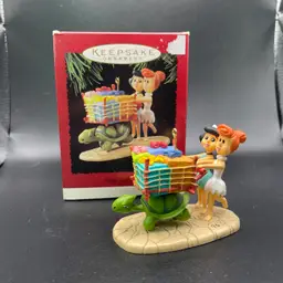 Hallmark Flintstones Betty and Wilma Christmas Ornament Hanna Barbera VTG 1995