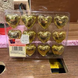 Set Of Vintage Heart Ornaments