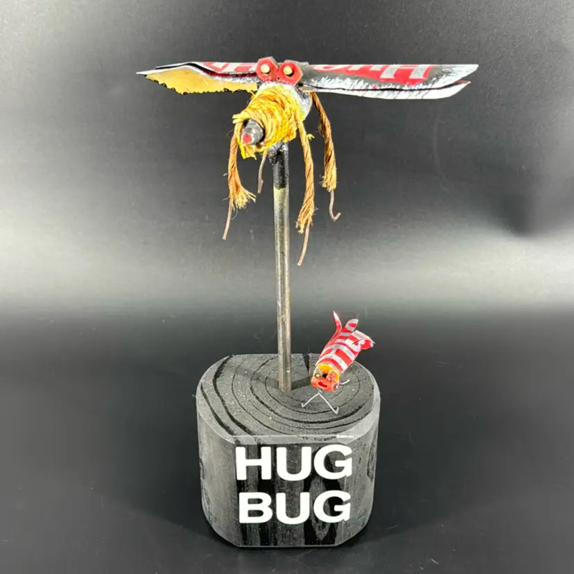 Hug Bug Mixed Media Bug Art Sculptures