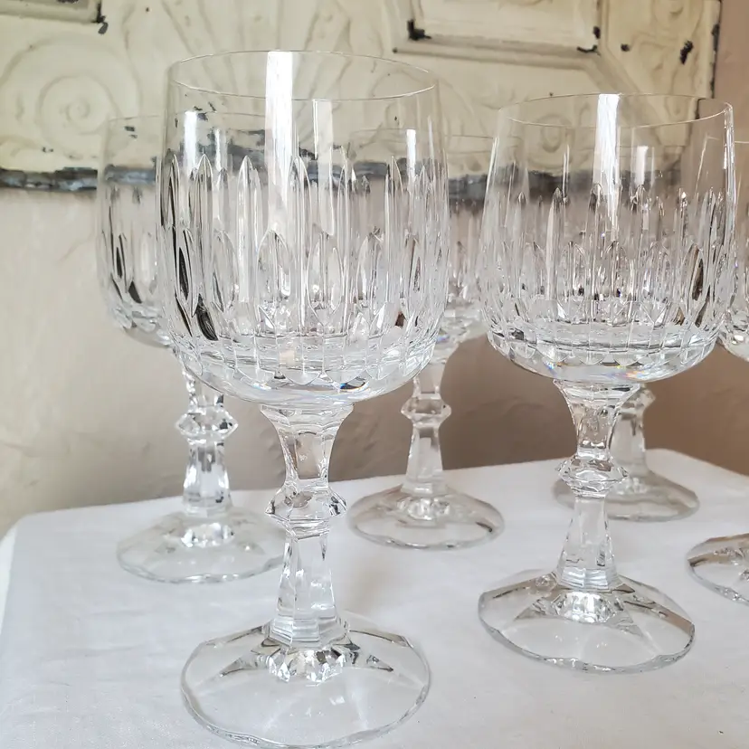 Set of 6 Schott-Zwiesel Flamenco Crystal Wine Glasses Goblets