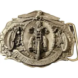 1987 Bergamot Motorcycle Belt Buckle