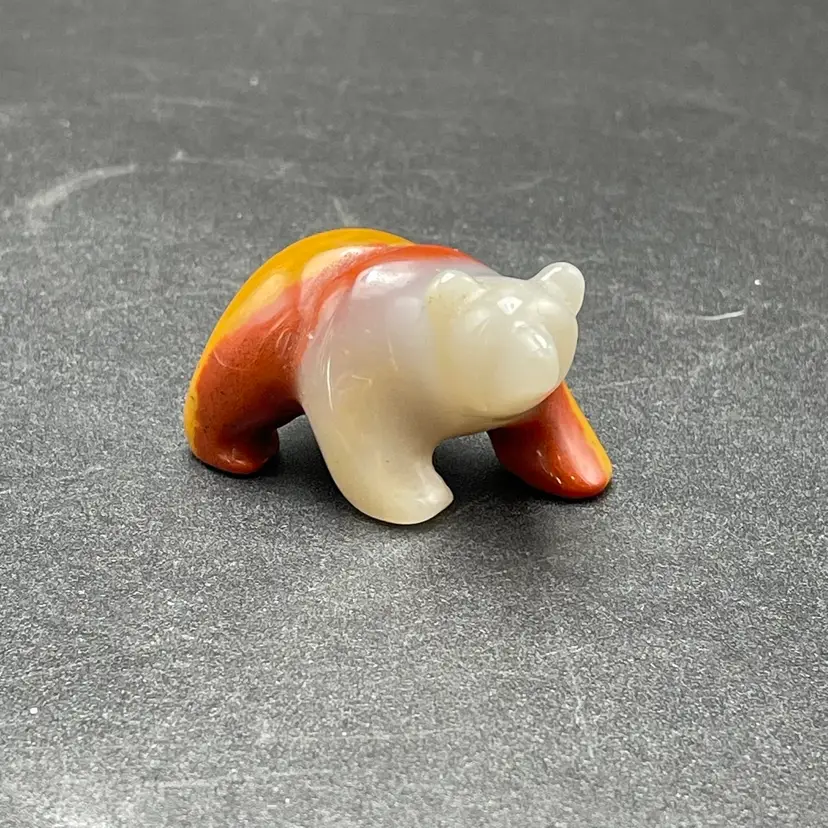 Cassiar Jade Collection Bear Miniature Carved Figurine Canada Crystal Rock