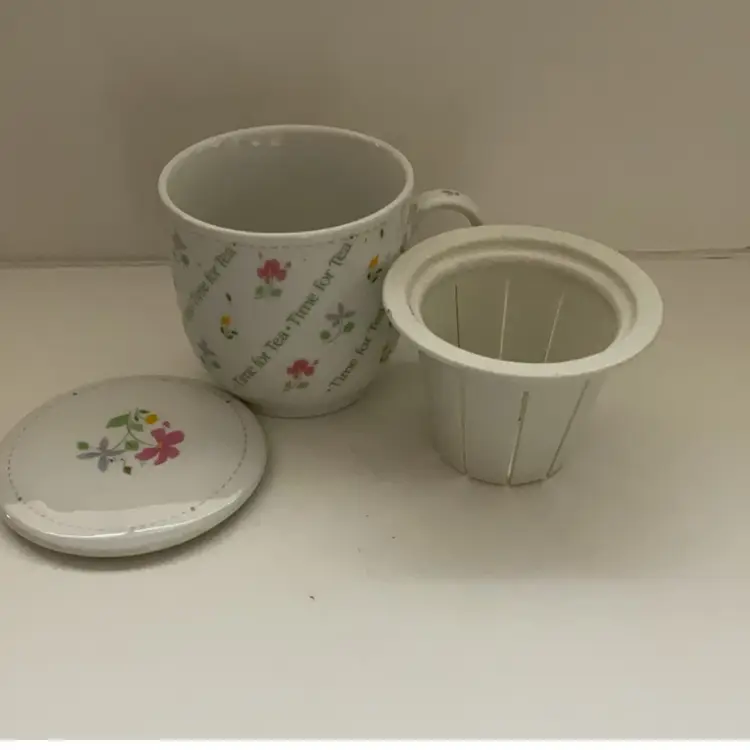 Time For Tea Cup With Infuser And Lid