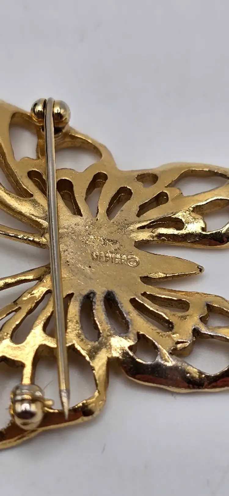 Vintage Napier Gold Tone Butterfly Pin/Brooch