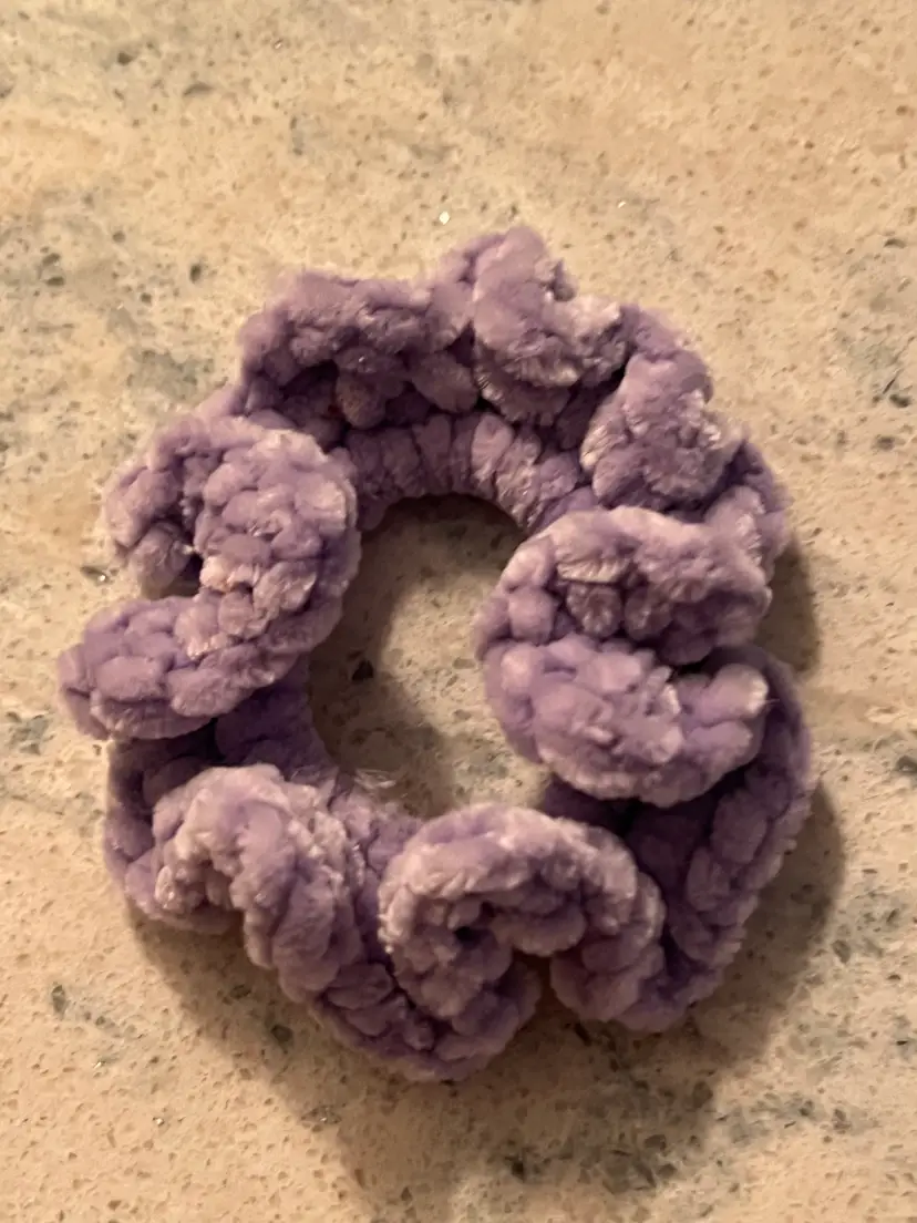 Hand Crocheted Hair Scrunchie