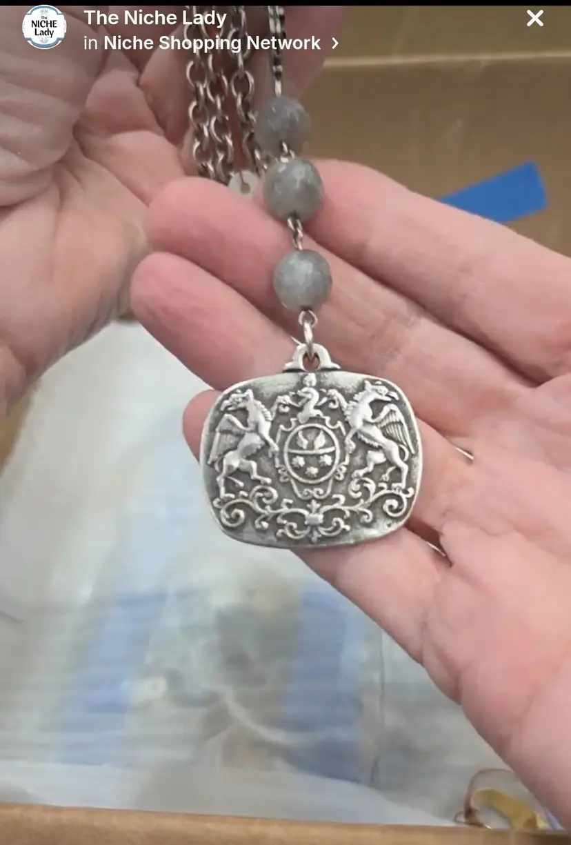 French Kande The Aime Medallion Necklace