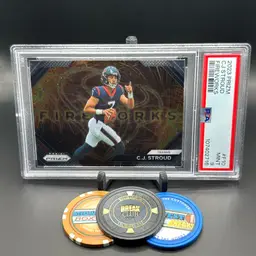 C.j. Stroud Fireworks PSA 9 2023 Panini Prizm Houston Texans