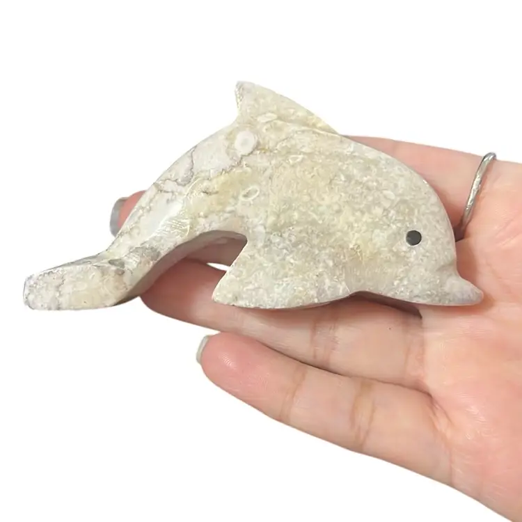 Carved Stone Dolphin