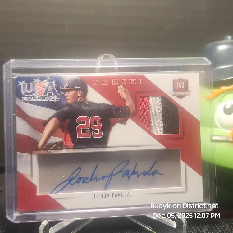 2015 Team USA Patch Auto - Joshua Pakola Stanford University