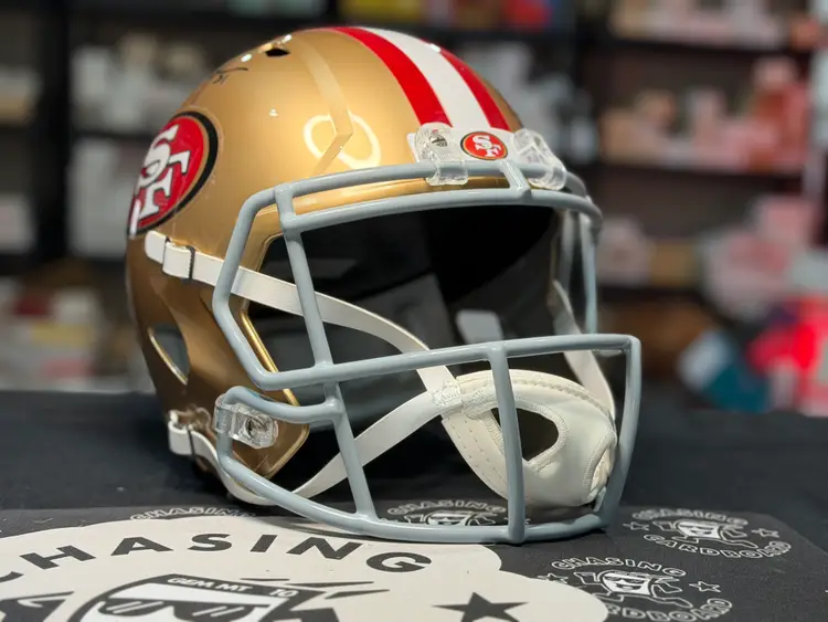 FRANK GORE Signed 49ers HELMET w/JSA COA - Black Ink