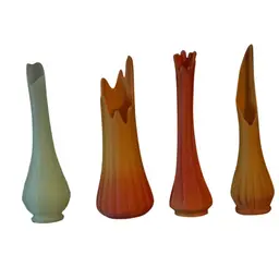 Vintage Replica 4” LE Smith Bittersweet & More Vases , Dollhouse Miniatures Midmod 1960s 3d Printed Replica