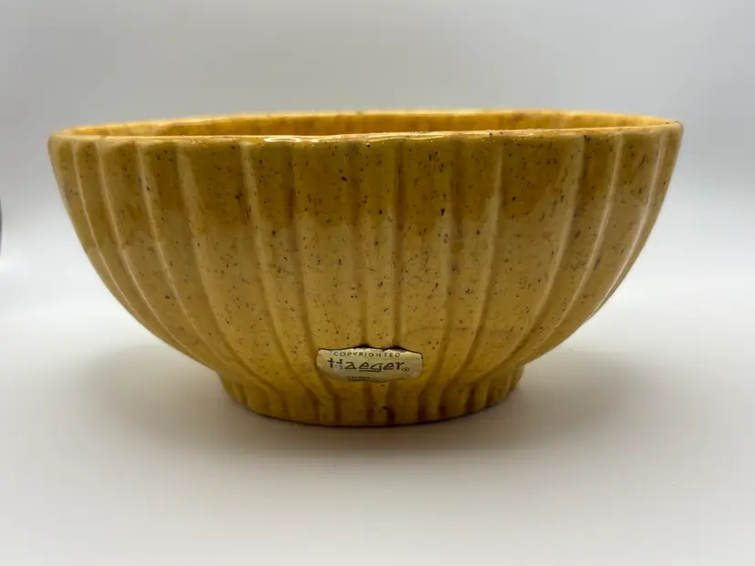 Mustard Yellow Haeger Planter