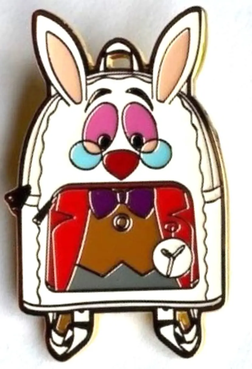 WHITE RABBIT Disney Alice in Wonderland Pins Backpack Loungefly Blind Box New