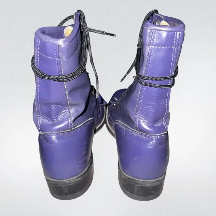 Justin Purple Roper Boots Women's 5.5