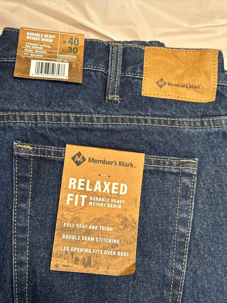 Members Mark Relaxed Fit 40/30