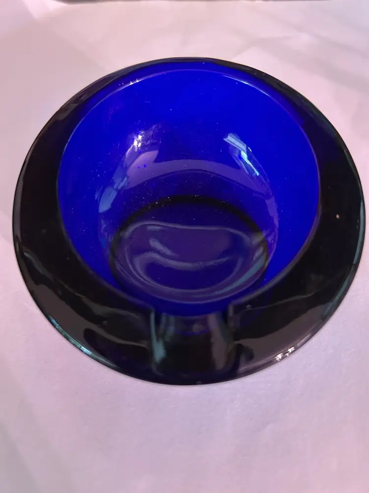 Vintage Viking Sm Horseshoe Ashtray Cobalt