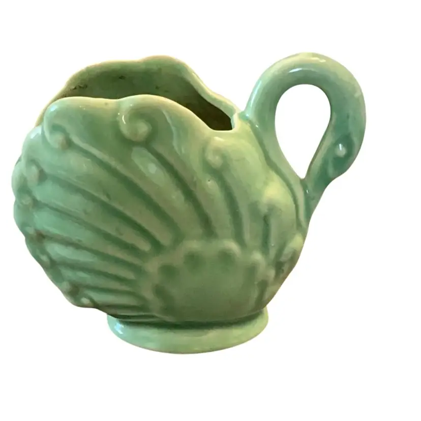 Vintage 1950’s Ceramic Swan Planter 4” X 5”