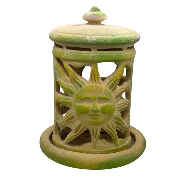 Sun & Moon Lime Green & Yellow Lantern Light 6.5”x9” 2pcs