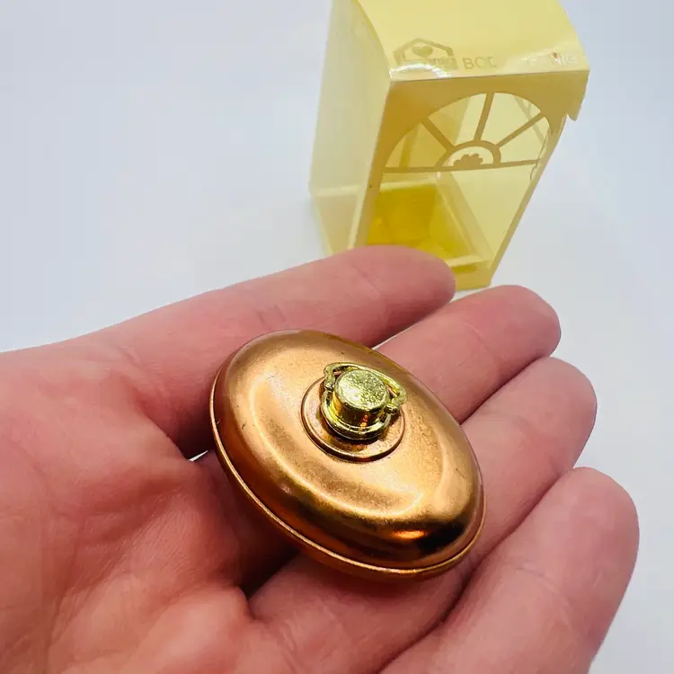 Bodo Hennig Miniature Dollhouse Copper Roasting Pan/ Hot Water Bottle ? 1”x 1.5”