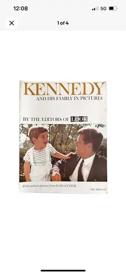 VINTAGE KENNEDY AND HIS FAMILY IN PICTURES By The Editors Of LOOK MAGAZINE 1963