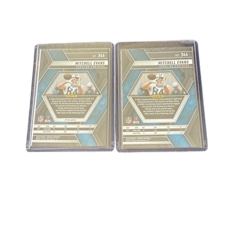2025 Panini Mosaic Mitchell Evans Rookie Cookies Parallel/Base! SP! Carolina Panthers