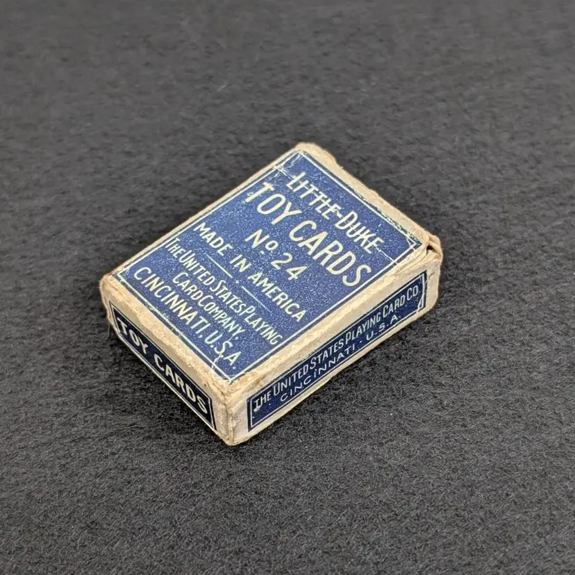 Vintage Little Duke Toy Playing Cards No. 24 Complete Miniature USA w/ Tax Stamp