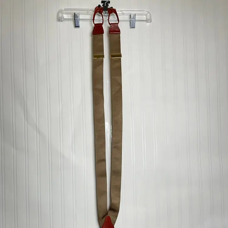 NWT B&G NY Mens Suspenders Braces Made in England Adjustable Corp Quiet Luxury