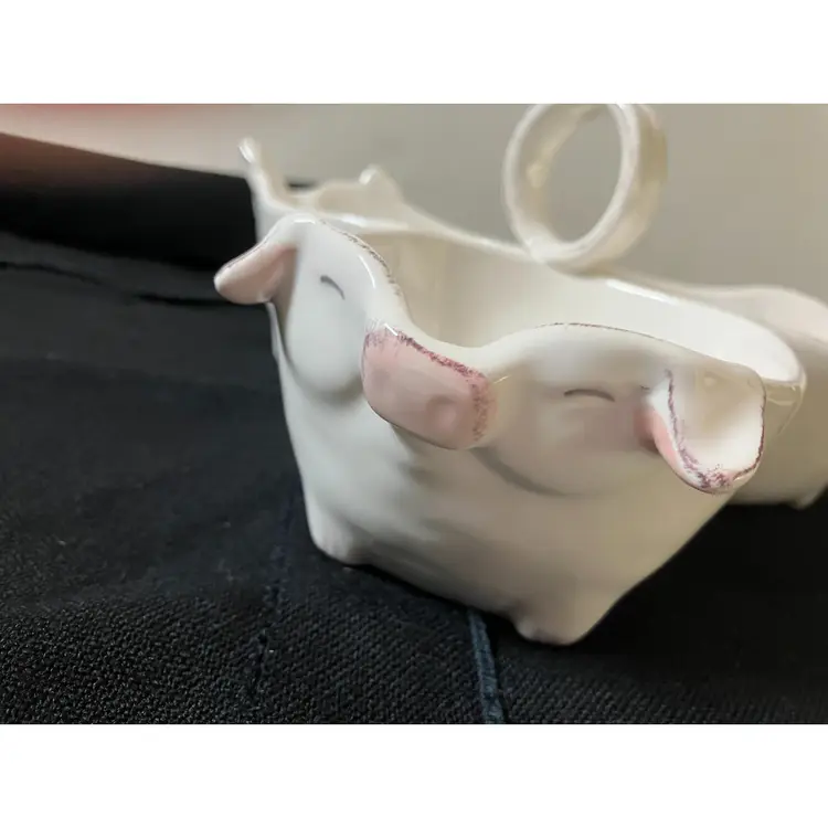 Pier 1 Tri bowl Pig Snack Serving Dish