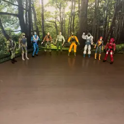 Nine Modern 25Th Anniversary G.I. Joe Figures