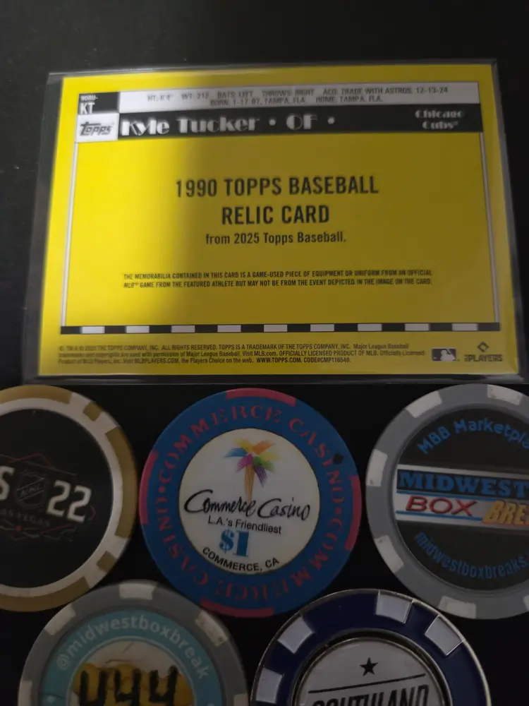 2025 Topps Update Kyle Tucker relic