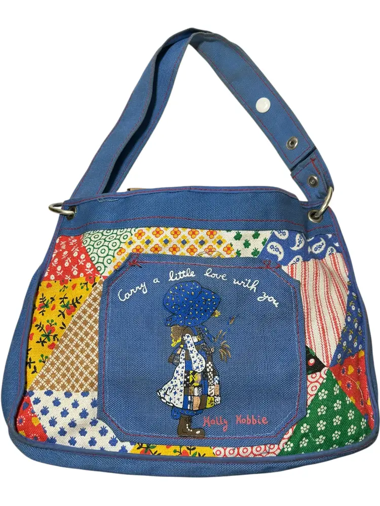 Vintage Holly Hobby Purse Shoulder Bag Knickerbocker Patchwork Adjustable