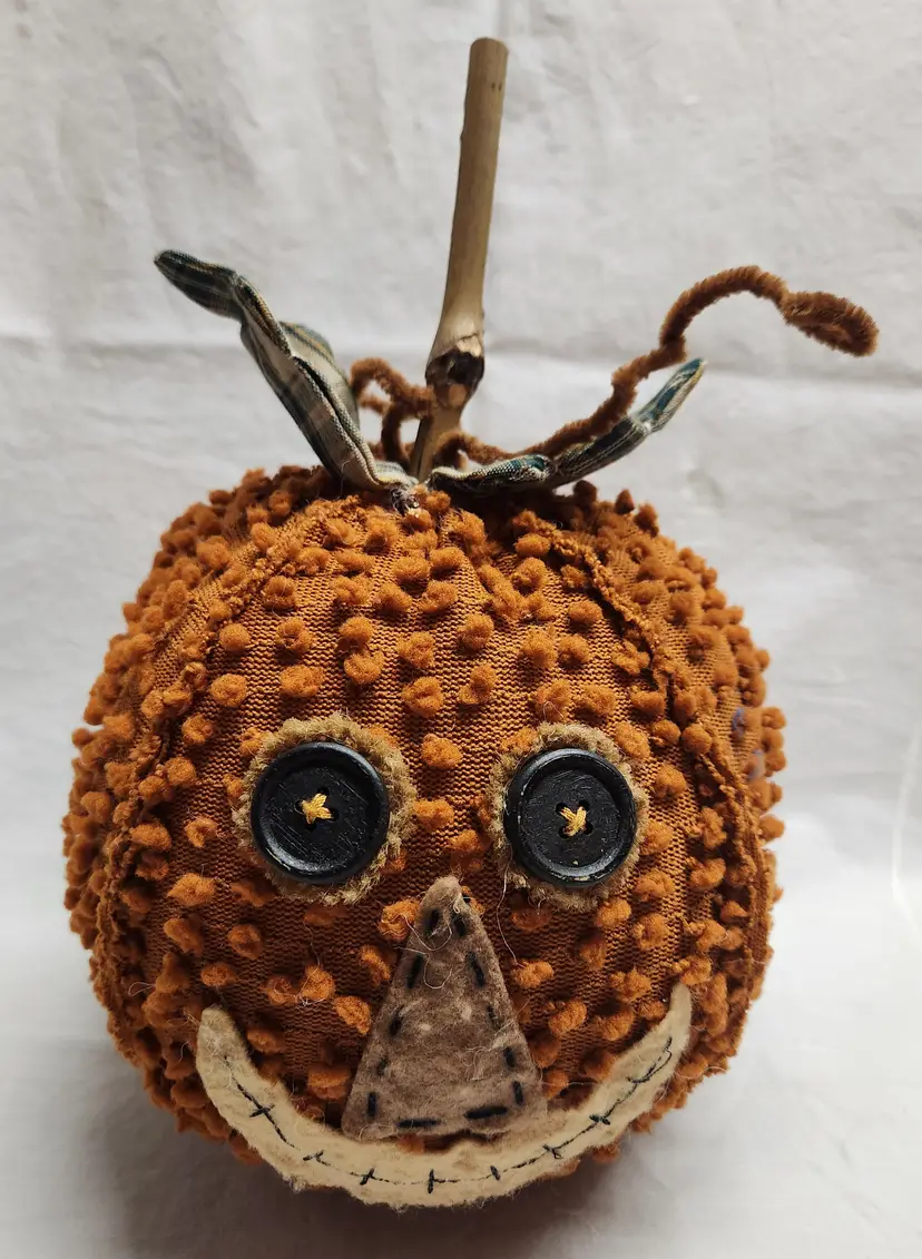 Primitive Plush Jack-O-Lantern