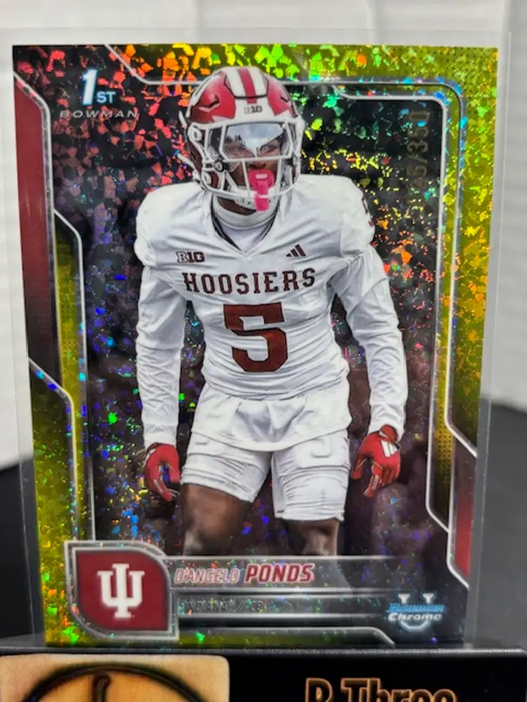 D'ANGELO PONDS 2025 Bowman Chrome U Yellow Mini Diamonds /350 Indiana A1310