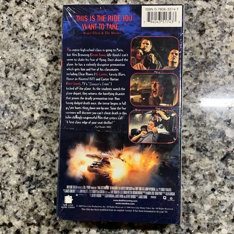 Final Destination, Vhs Sealed (Watermarks)